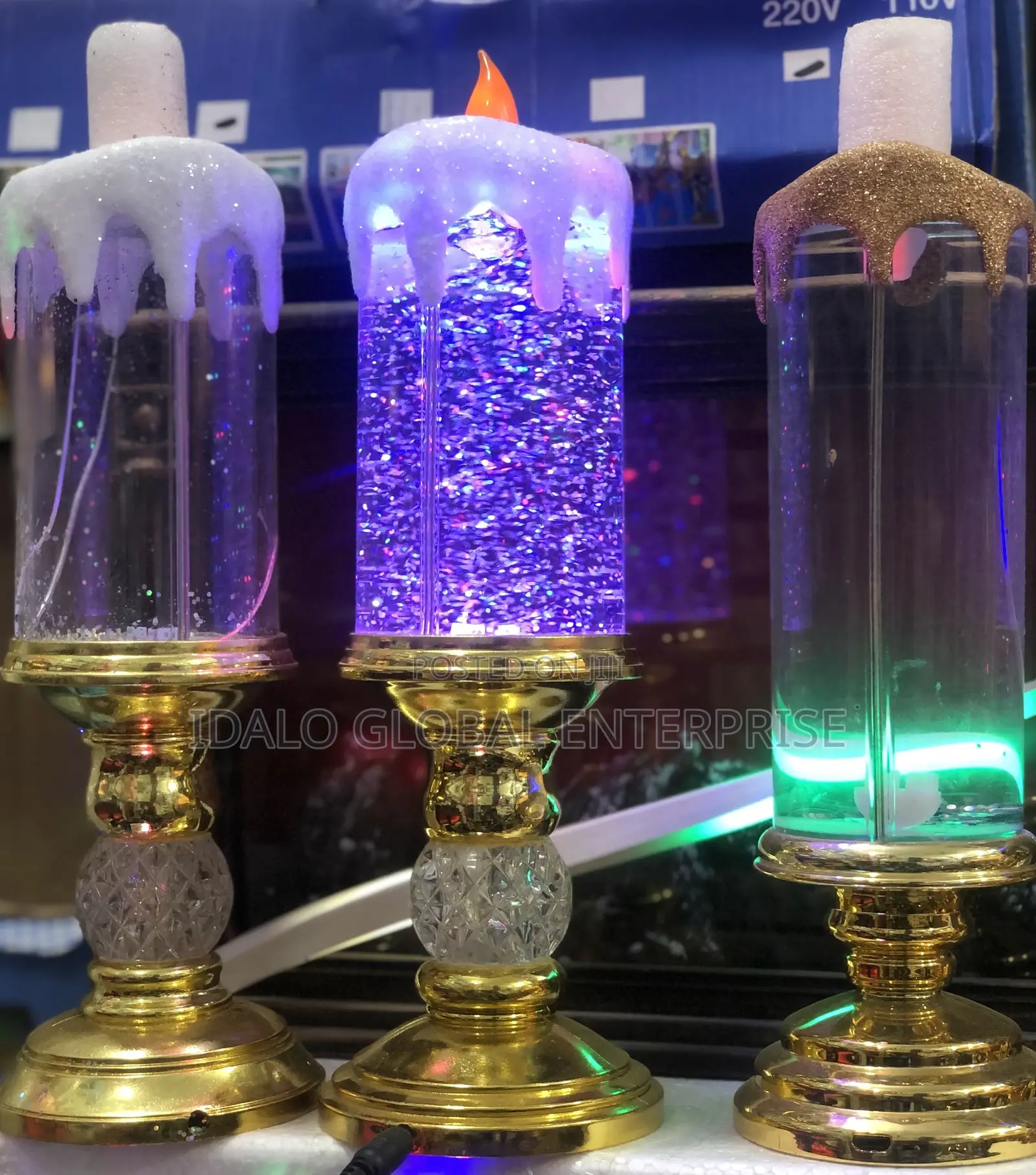 Rotating Glittering Candle
