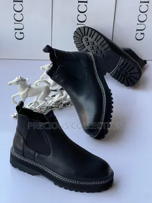 Photo - Gucci Matte Leather Ankle Boot