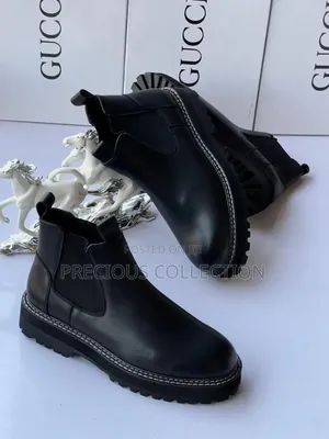 Gucci Matte Leather Ankle Boot
