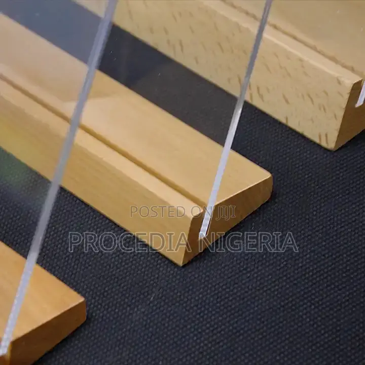 Menu/Payment Qr-Code Multipurpose Acrylic Wood-Based Signage