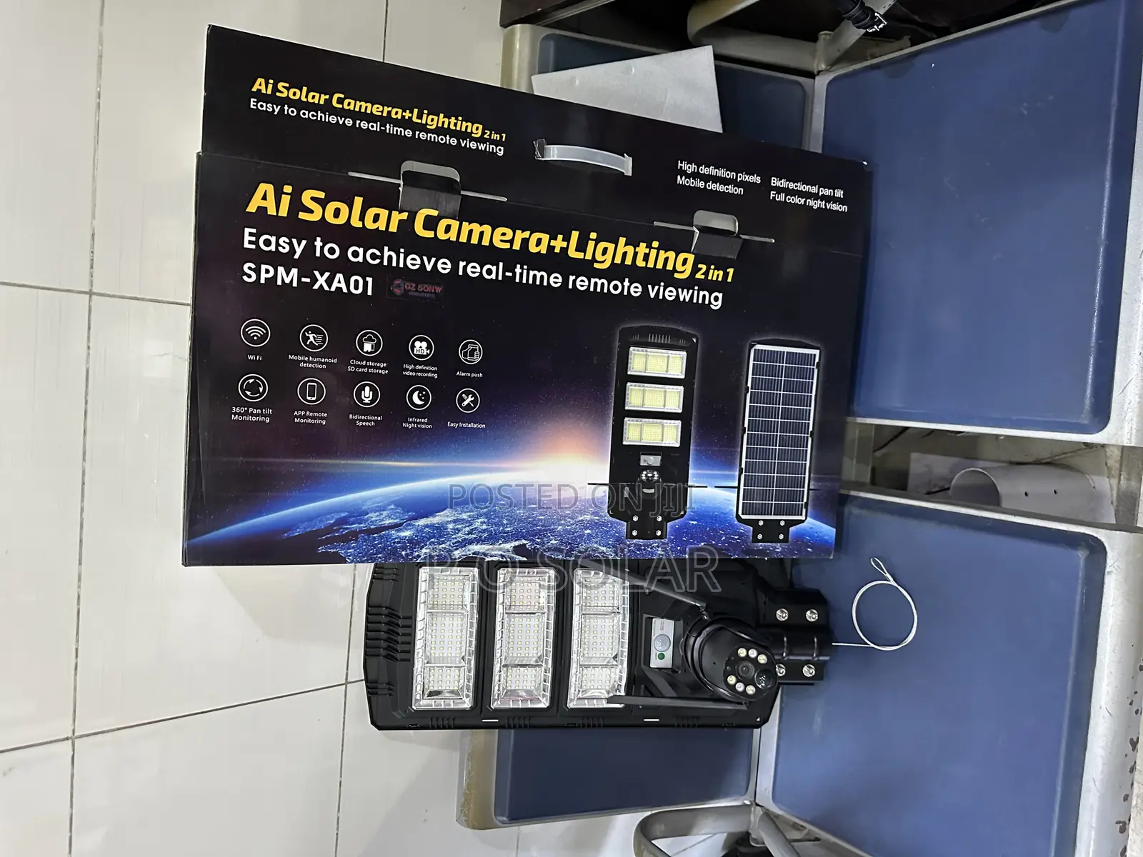 PTZ Camera With Solar Lights