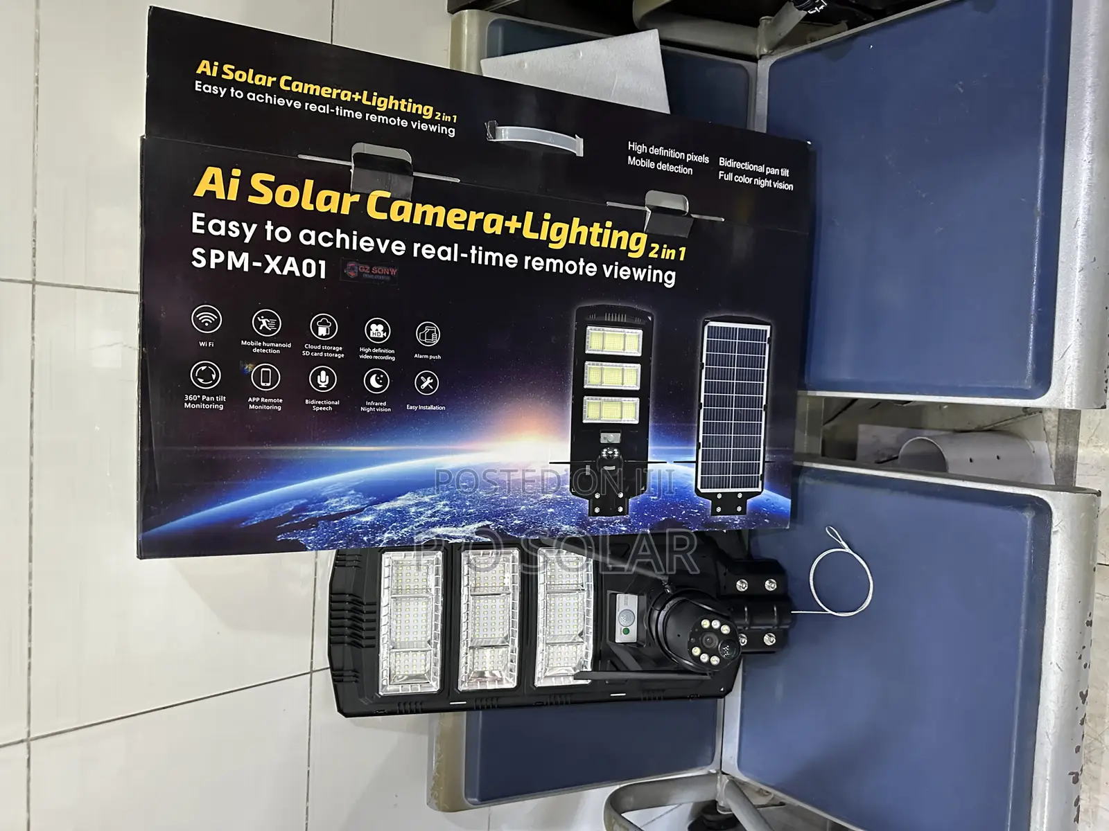 PTZ Camera With Solar Lights