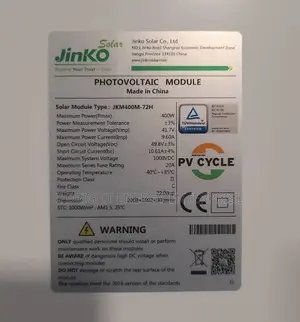 400watts Jinko Solar Is Very Much Available