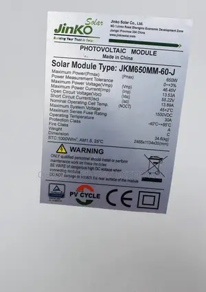 650watts Jinko Solar Panels Is Very Much Available