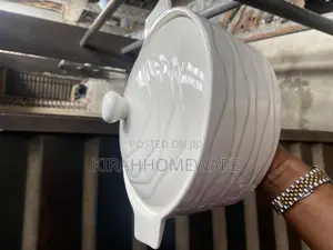 Ceramic White Bowl With Cover
