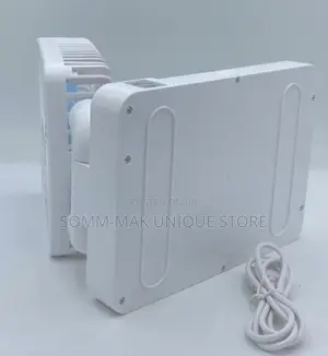 Double Head Solar Rechargeable Fan With Panel