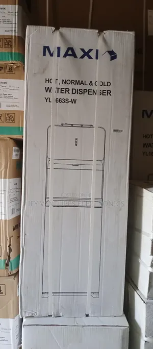 Maxi Water Dispenser, Hot and Cold With Cabinet