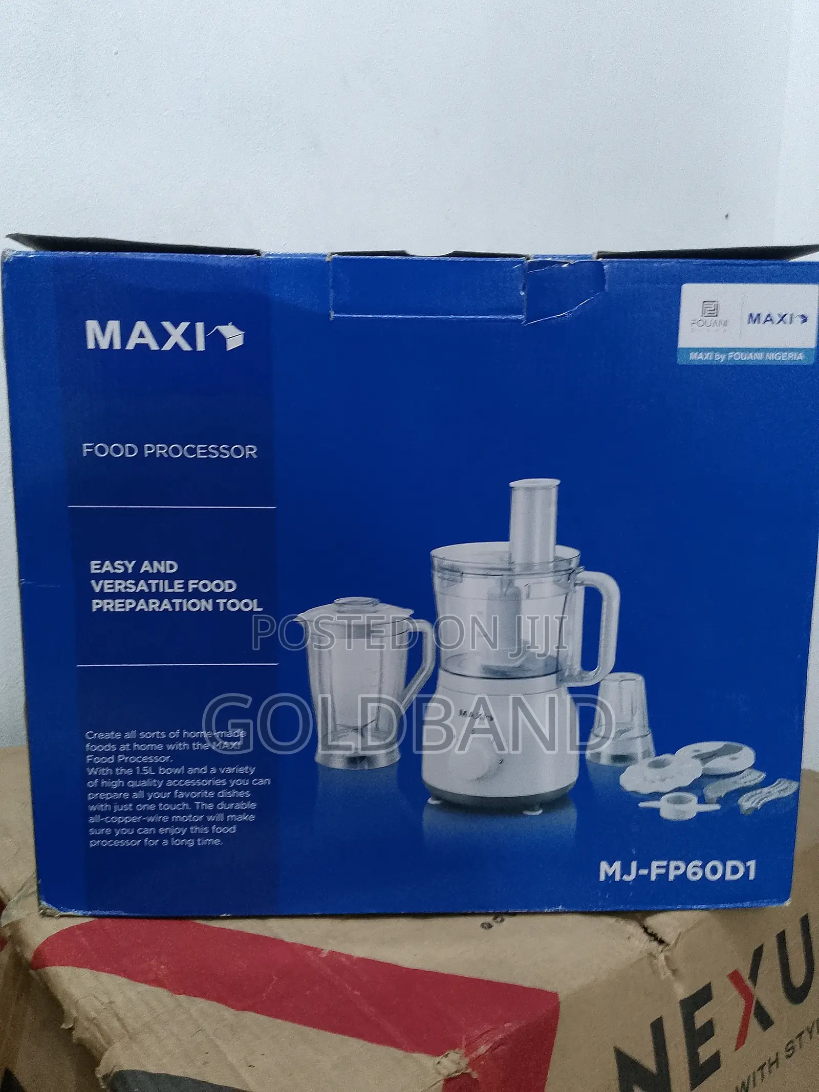 Maxi 1.5L 800W Durable Food Processor for Versatile Cooking