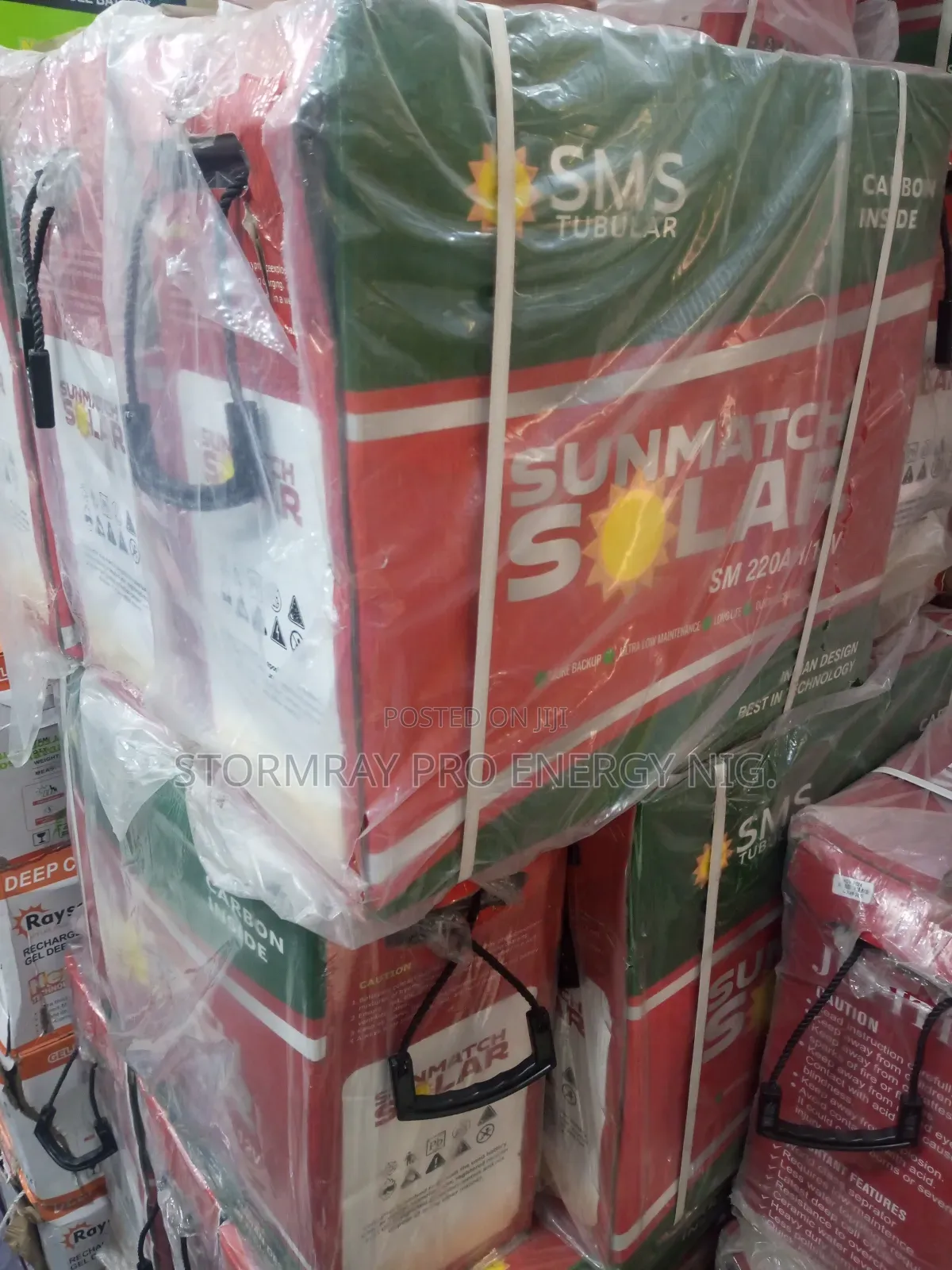 220ah SMS Sunmatch Tubular Batteries
