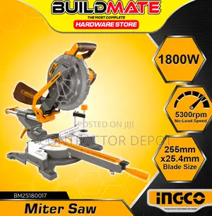 Ingco 1800W Woodworking Sliding Dual Rail Mitre Saw
