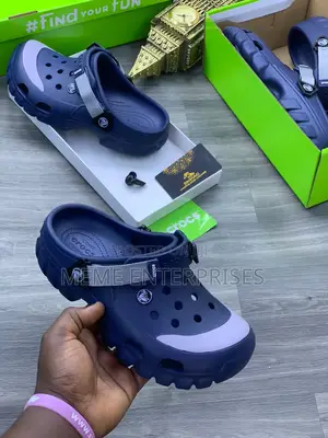 Navy Blue Crocs