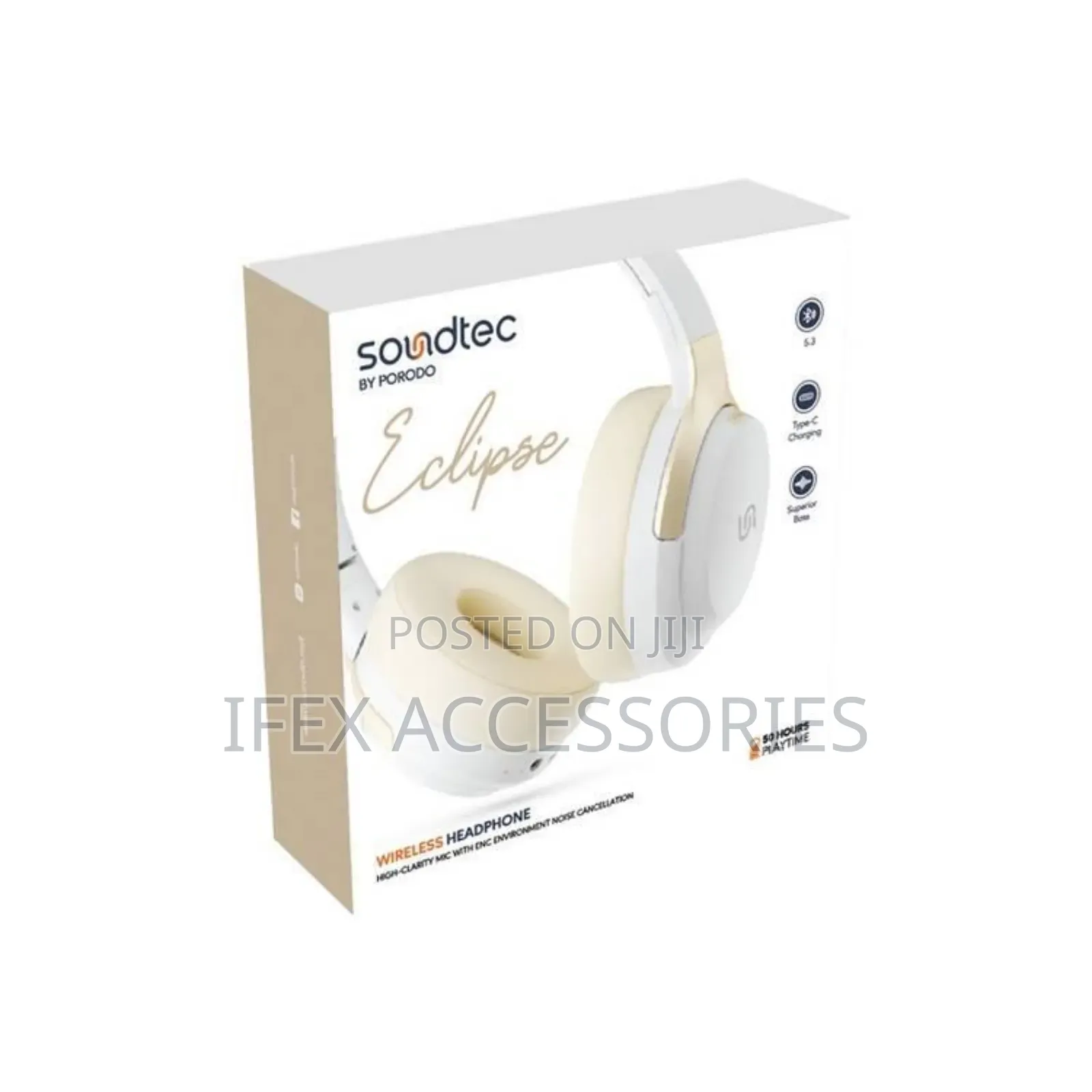 Porodo Soundtec Eclipse Wireless Over-Ear Headphone