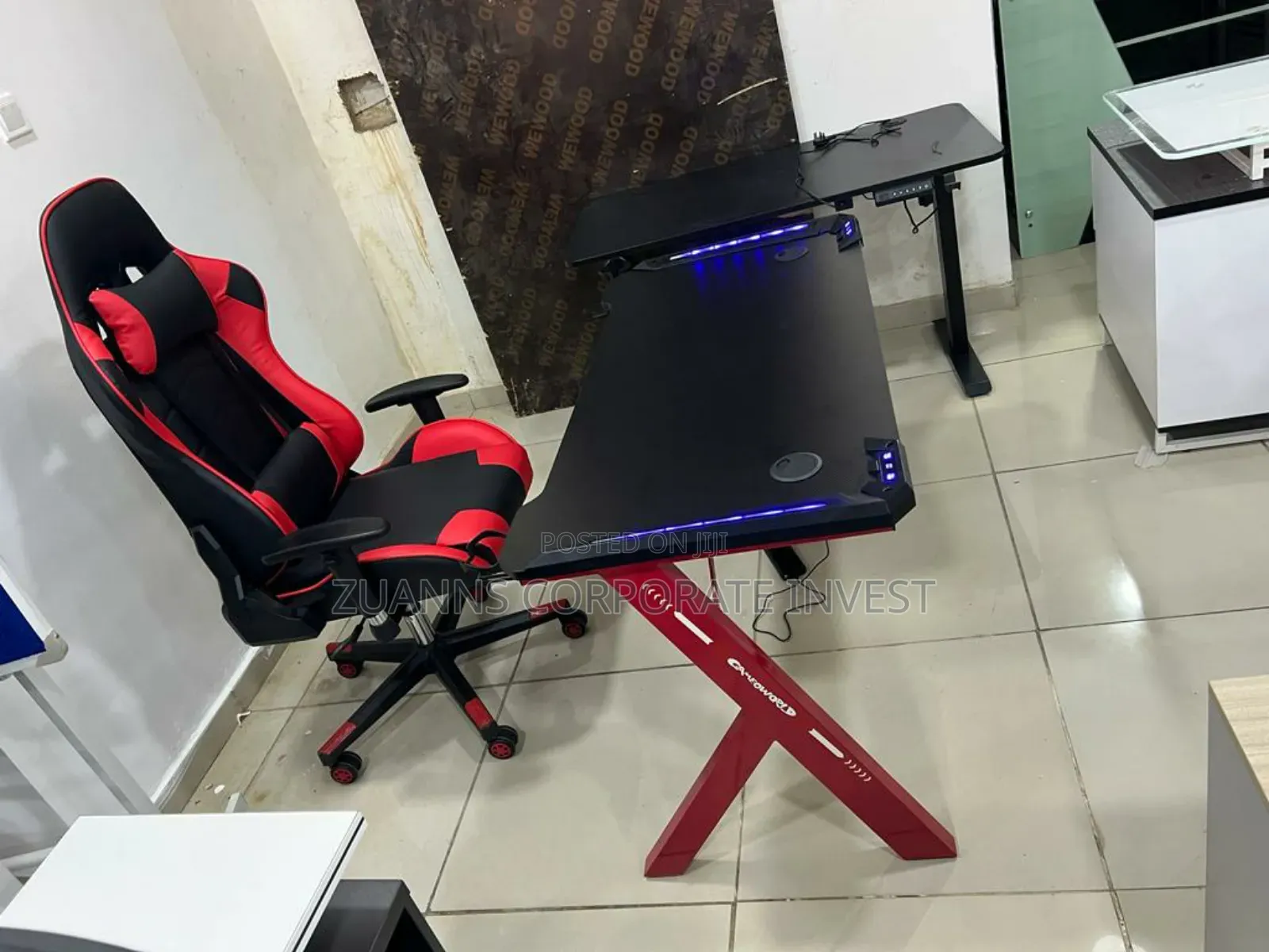 Gaming Table With Gaming Chair