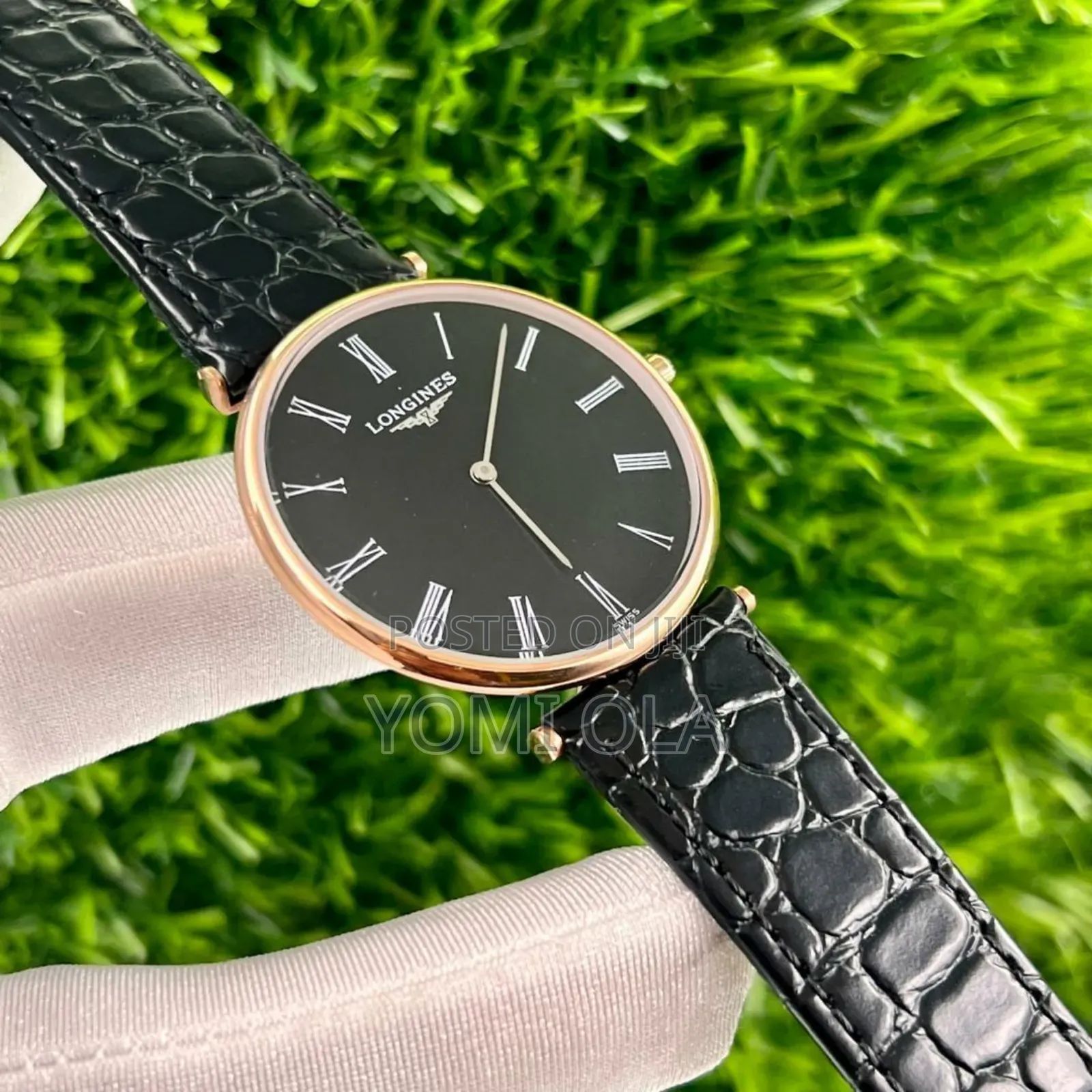 Longines Black Dial Wristwatch