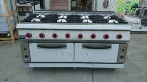 8burner Gas Cooker With Double Oven