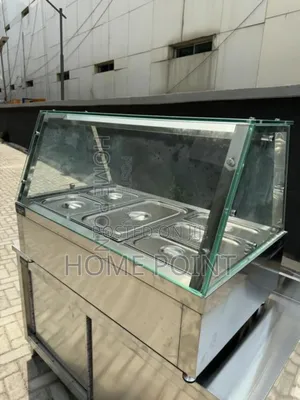 Straight Glass Food Warmer Display