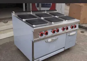 Industrial 6 Hot Plate Electric Cooker With Oven