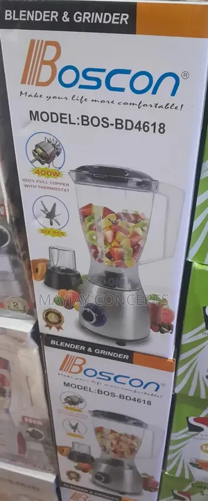 Photo - Boscon 400watts Blender and Grinder-Stainless Steel Motor