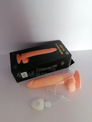 Rechargeable Wired Remote 7 Inches Long John Dildo Vibrator