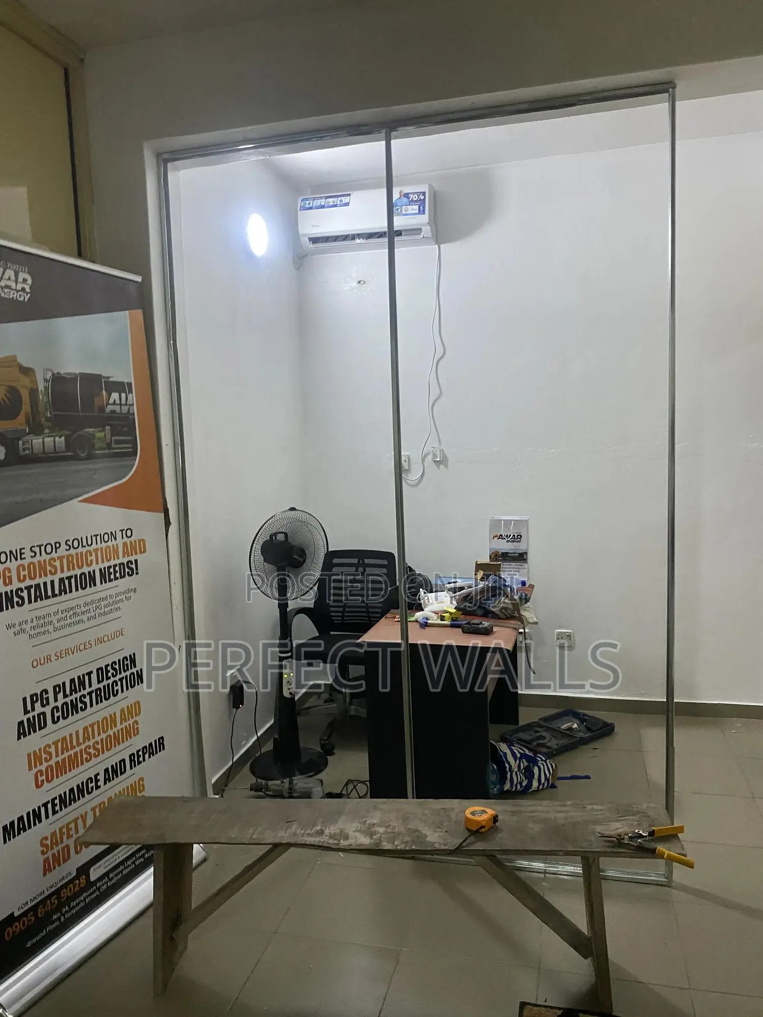 Gypsum Board Partitioning