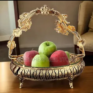 Fruit Serving Tray With Handle Dried Kitchen Desktop Decor