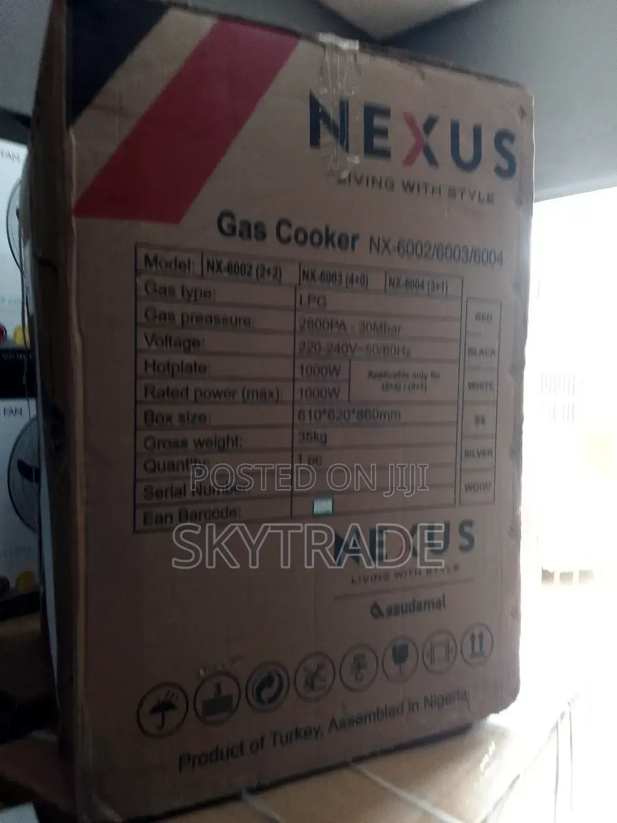 Less Expensive Nexus Gas Cooker ( Black) Nx - 6003