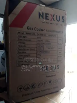 Less Expensive Nexus Gas Cooker ( Black) Nx - 6003