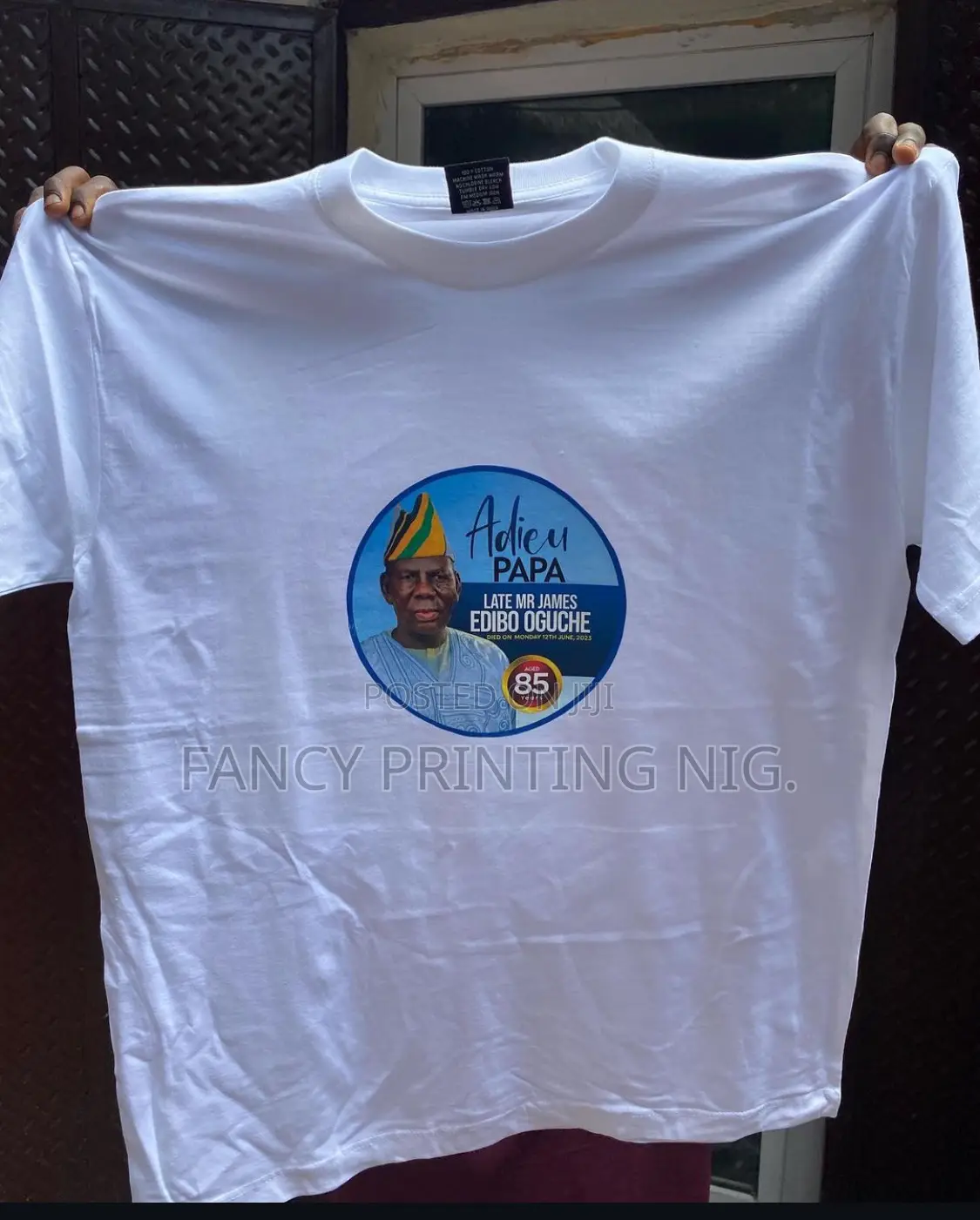 Burial Printing Package – T-Shirts, Caps, Jotters, Programs Posters