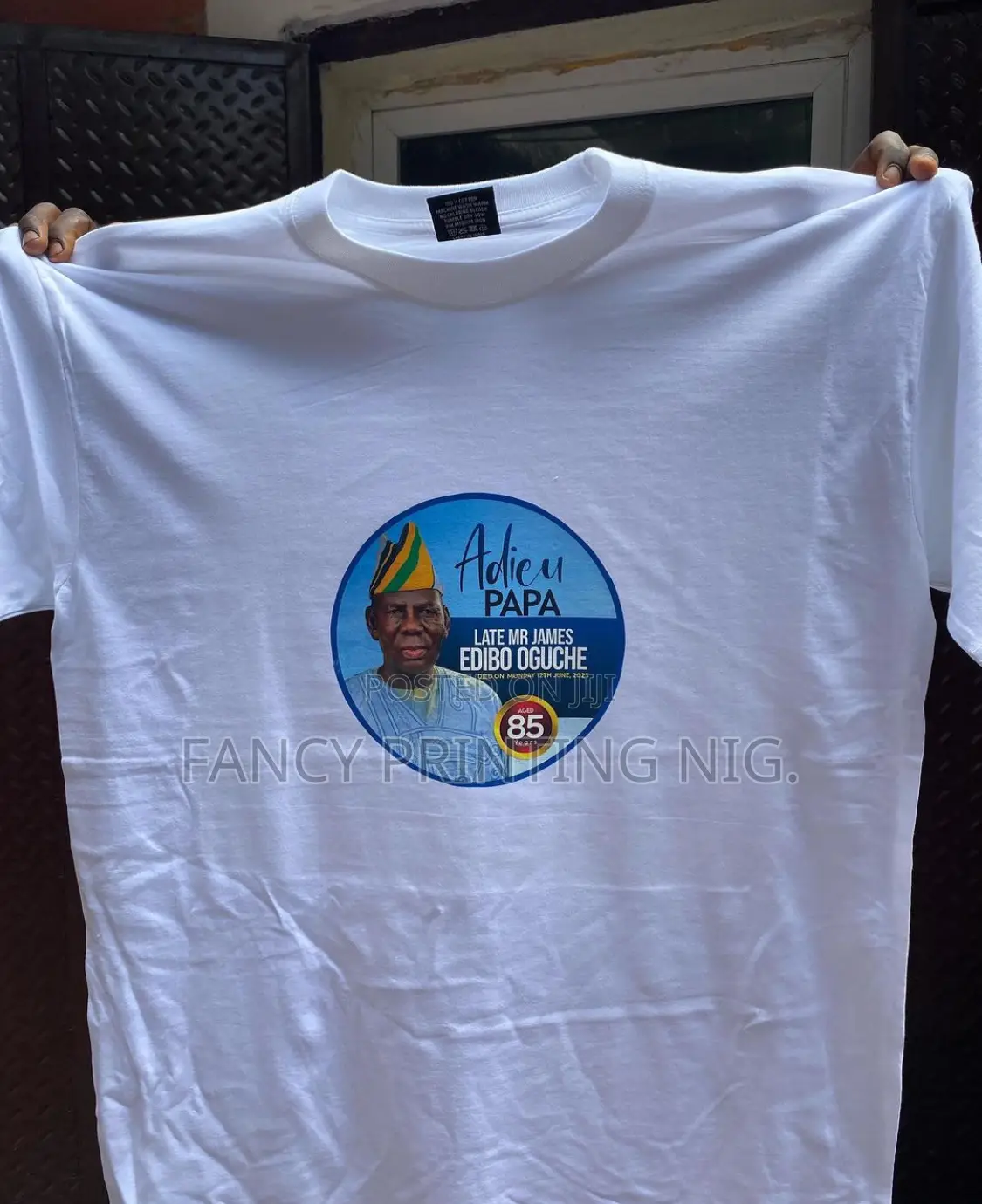 Burial Printing Package – T-Shirts, Caps, Jotters, Programs Posters
