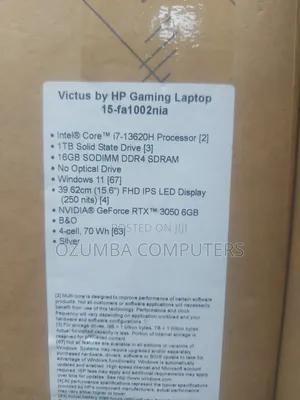 New Laptop HP Victus 16 16GB Intel Core I7 SSD 1T