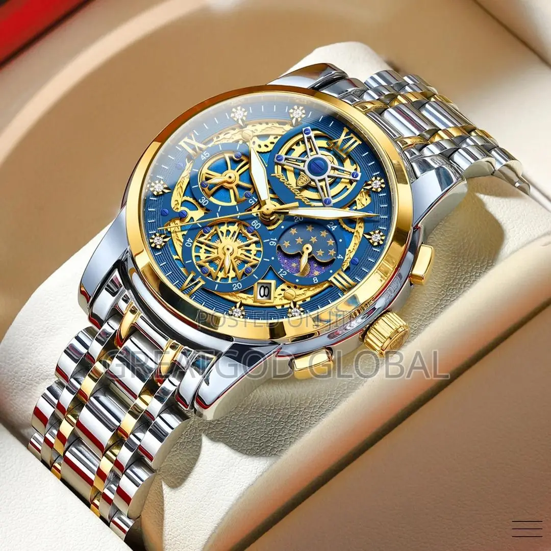Poedegar Active Chronograph Chain With Box and Bag