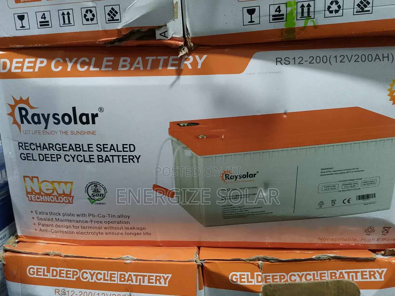 1 Year Warranty 12v 200ah Ray Power Gel Battery in Ikoyi - Electrical ...