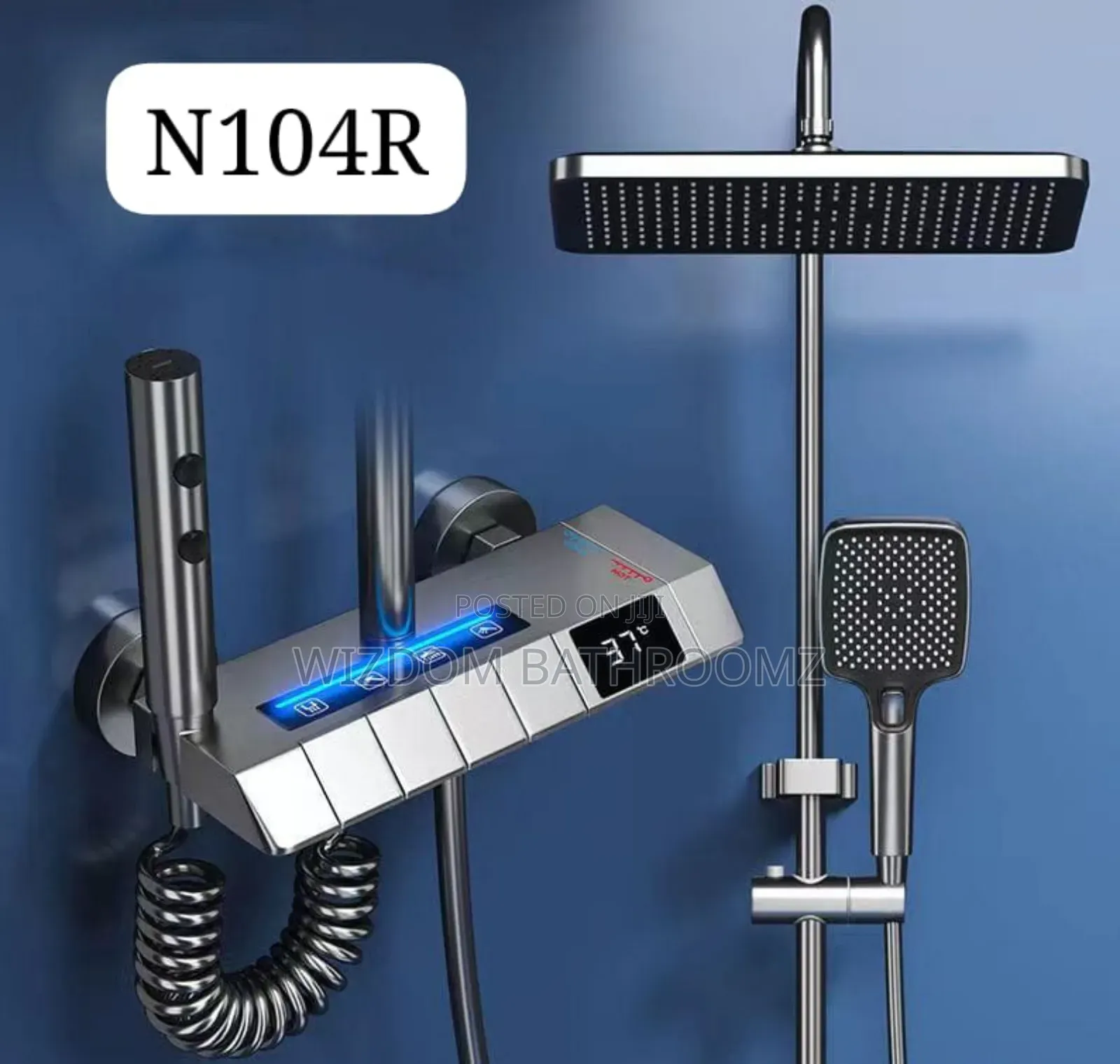 Temperature Shower With Led Light