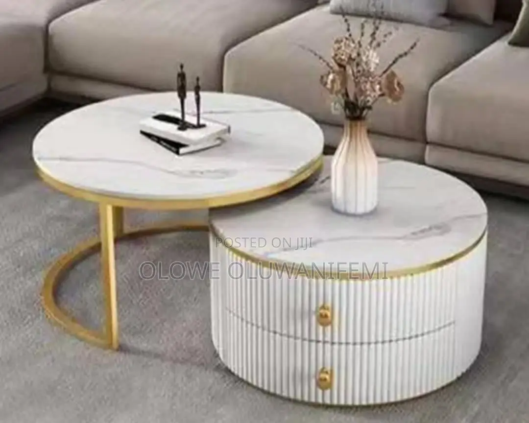 2 in 1 Imported Marble Center Table