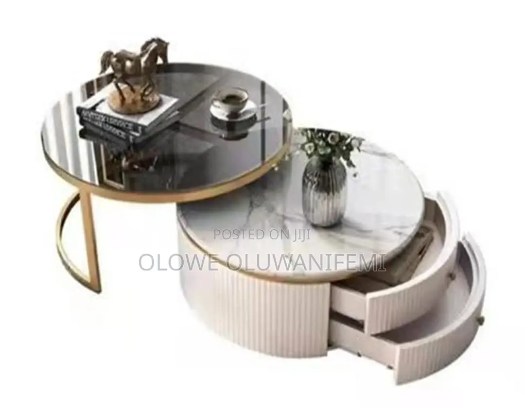 2 in 1 Imported Marble Center Table