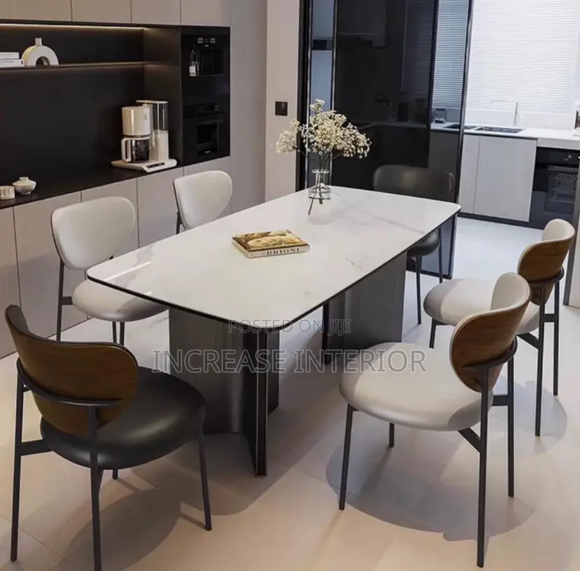 High Quality Imported Unique Luxury Dining Table by 6