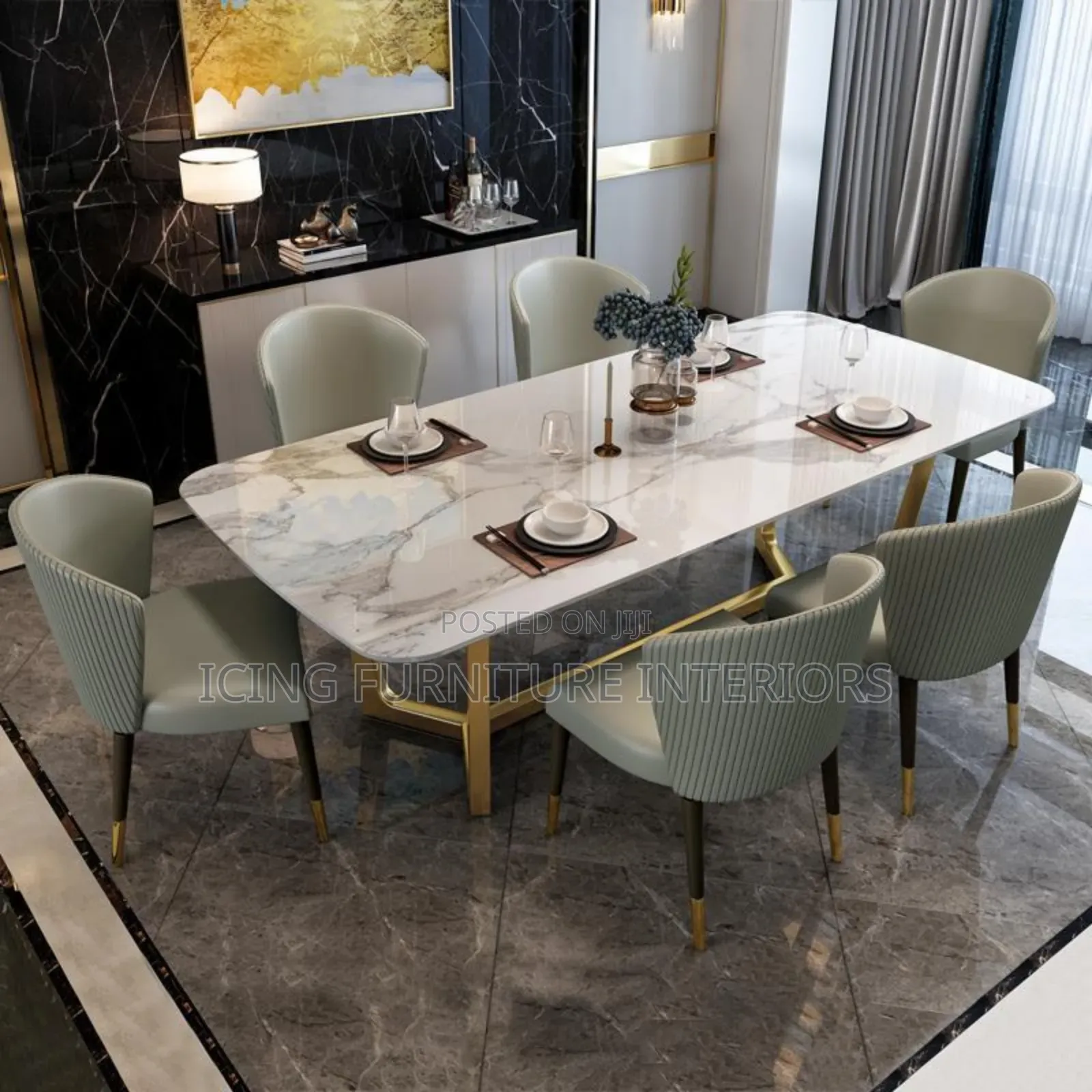 Durable Quality Marble Dining Set