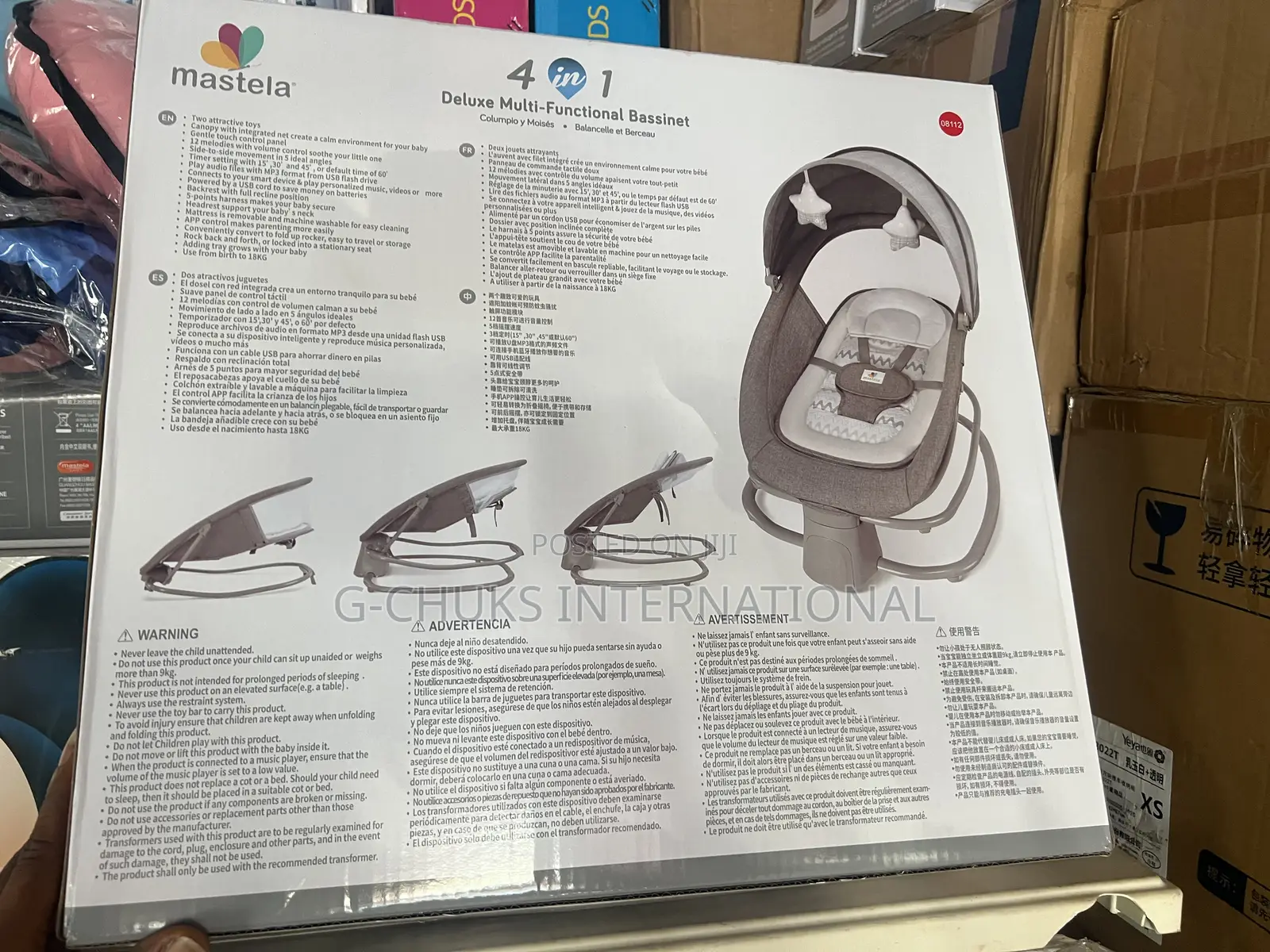 Mastela 4 in 1 Deluxe Multi-Functional Bassinet