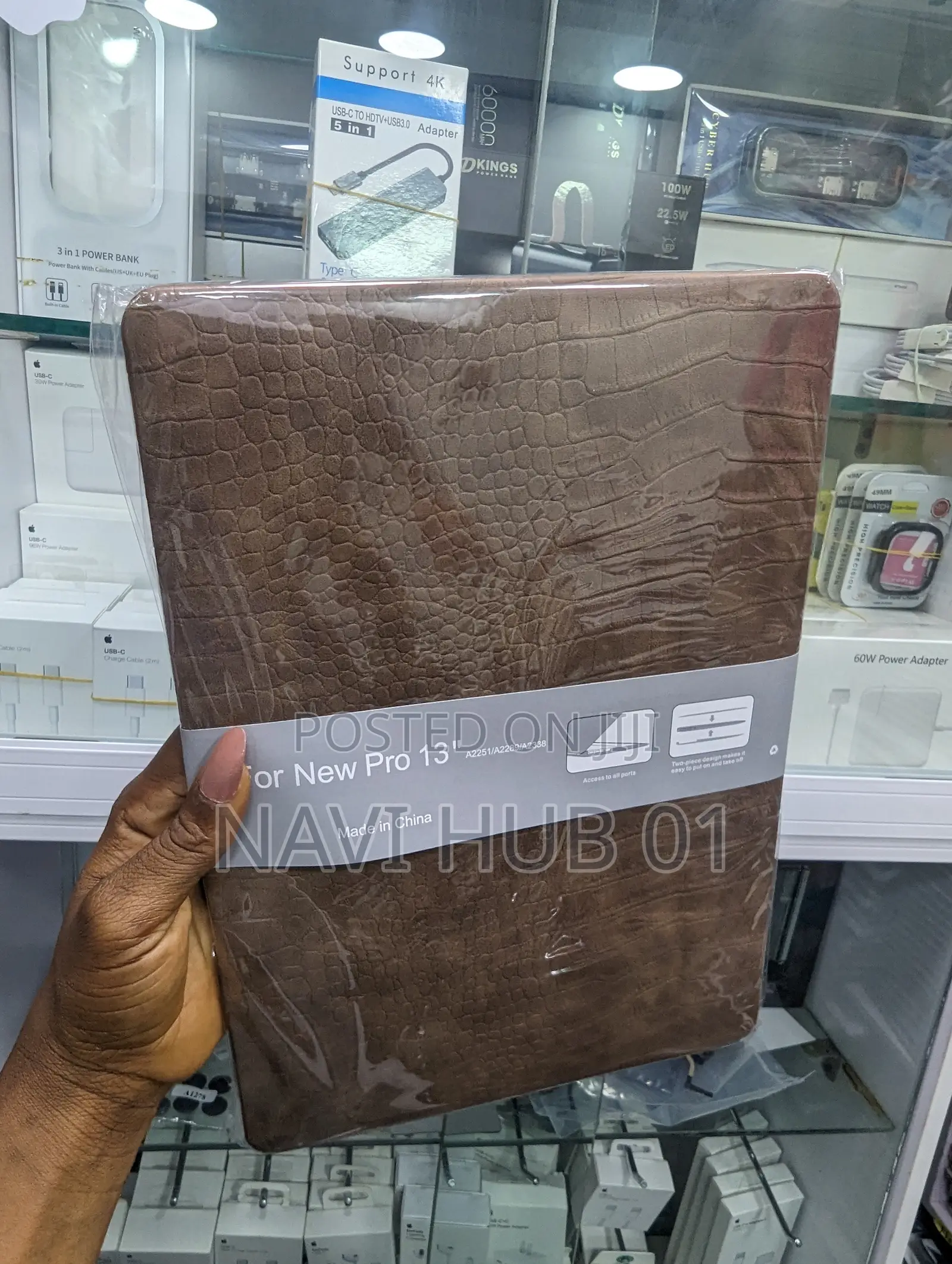 Macbook Leather Casings With Accessories