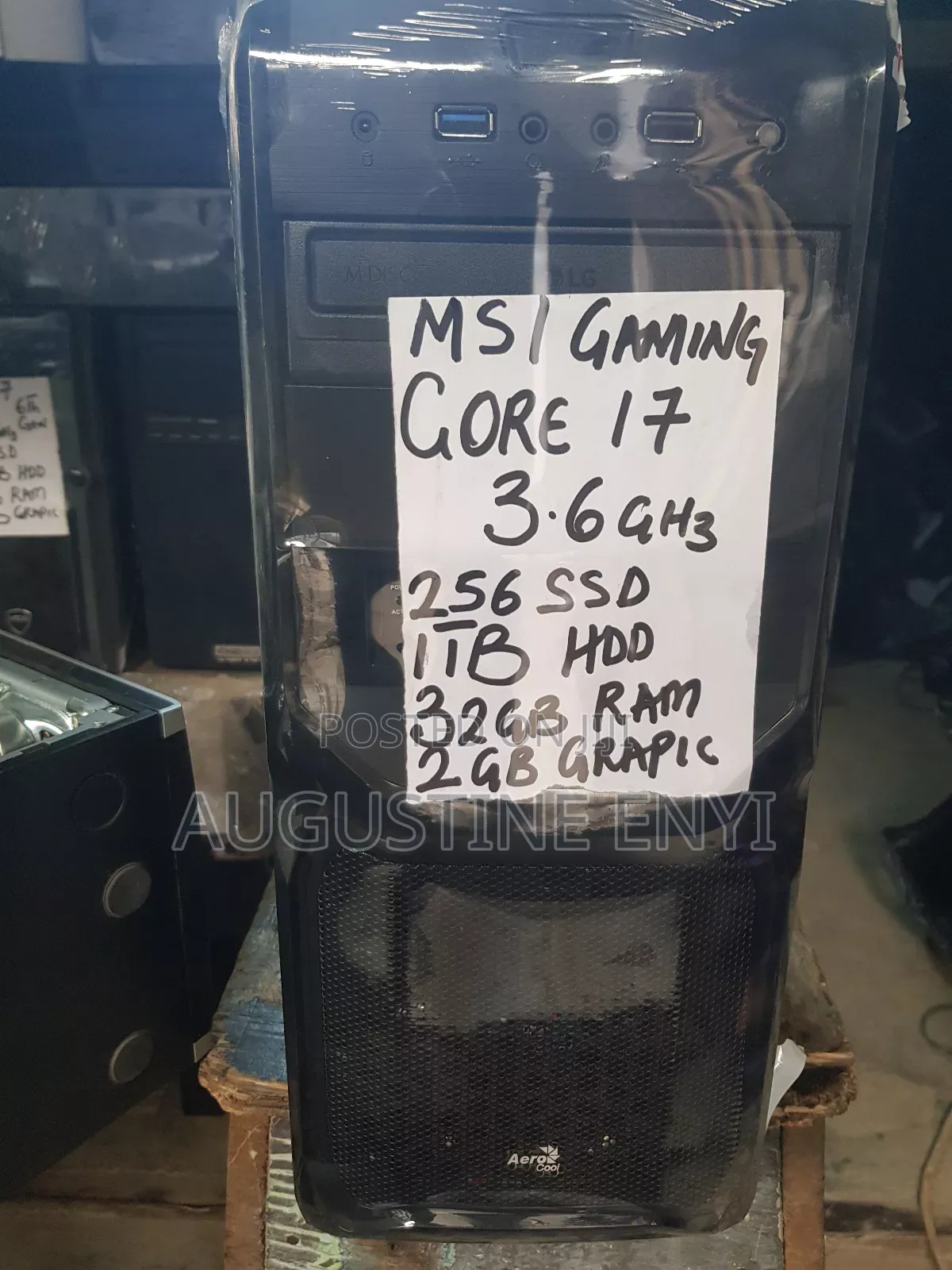 Desktop Computer MSI Vortex G65VR 7RF 32GB Intel Core I7 HDD+SSD 256GB