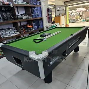 Brand New Marble Coin-Operated Pool Table With Accessories