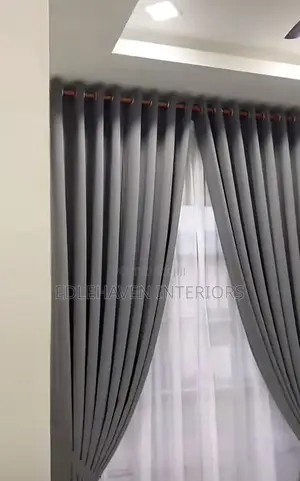 Rings Gray Curtain