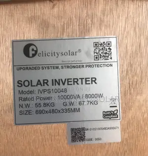 10kva Felicity Inverter Ivps
