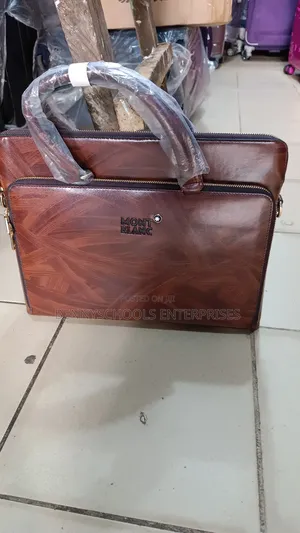 Dark Brown Mont Blanc Laptop, Office, Conferen Business Bag