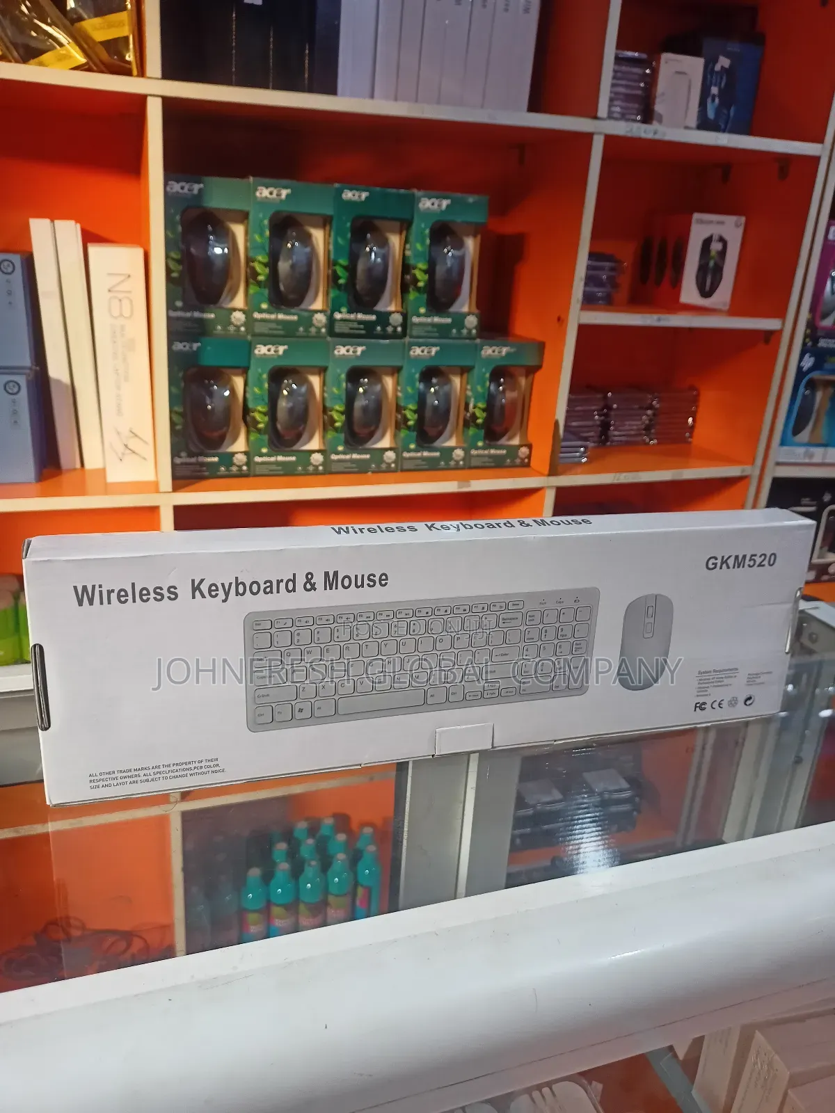 Long Wireless Keyboard and Mouse