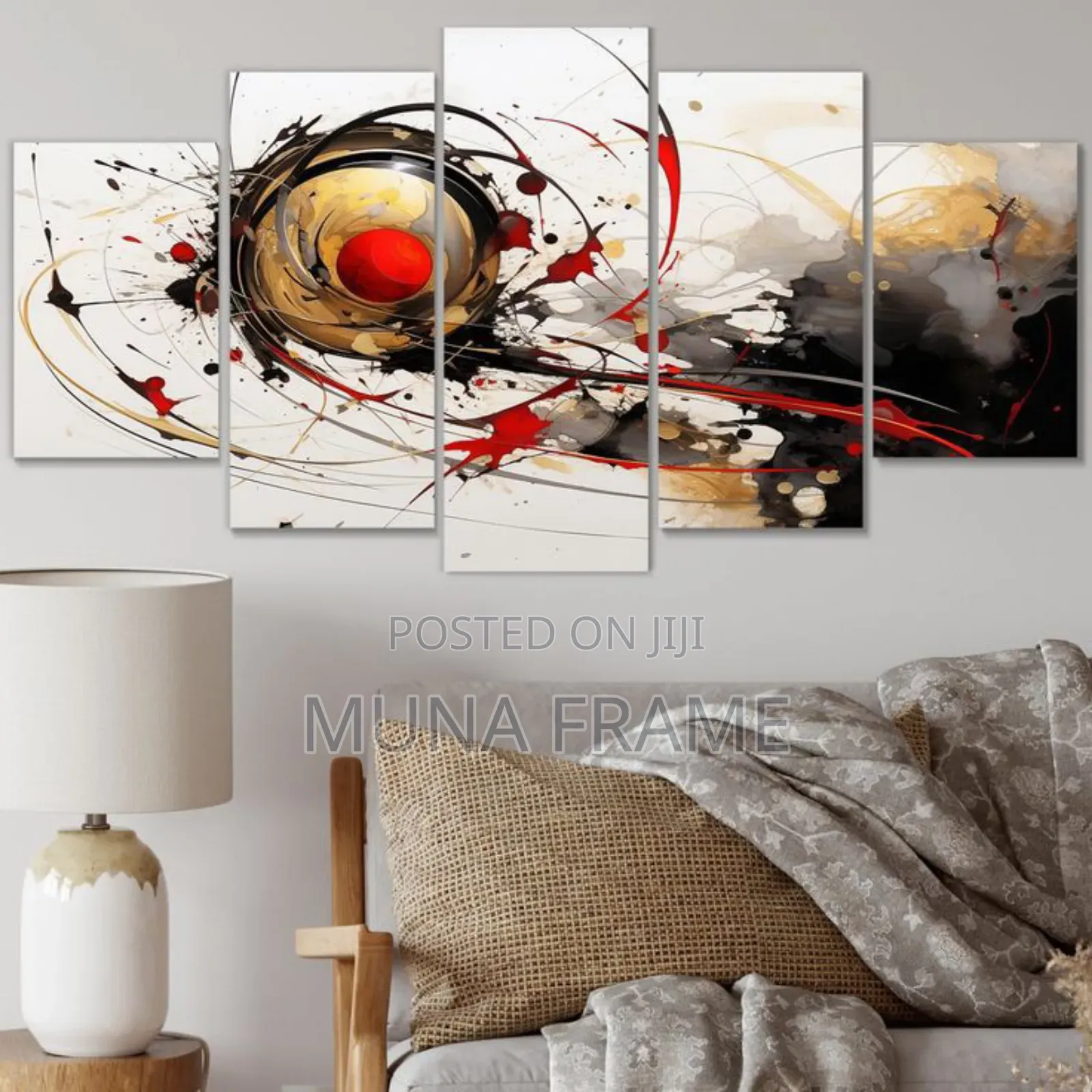 Abstract Sharpes Mutipanel Canvas Art Print