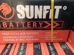 12v 165a Sunfit AGM Battery
