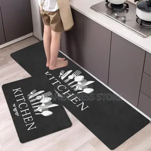 2in1 Non Slip Anti Fatigue Kitchen Floor PVC Mat 4 Kitchen