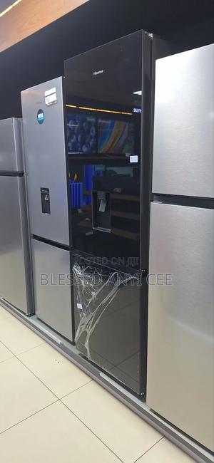 New Hisense 350l Bottom Freezer Double Door Fridge Dispenser