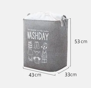 Durable Cloth Organizer/Laundry Bag With Drawstring Closure